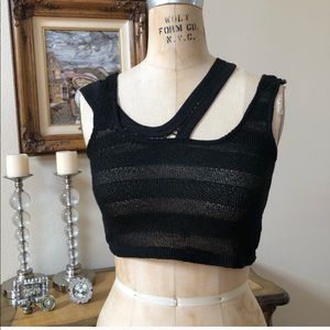 LF Black Crop Top